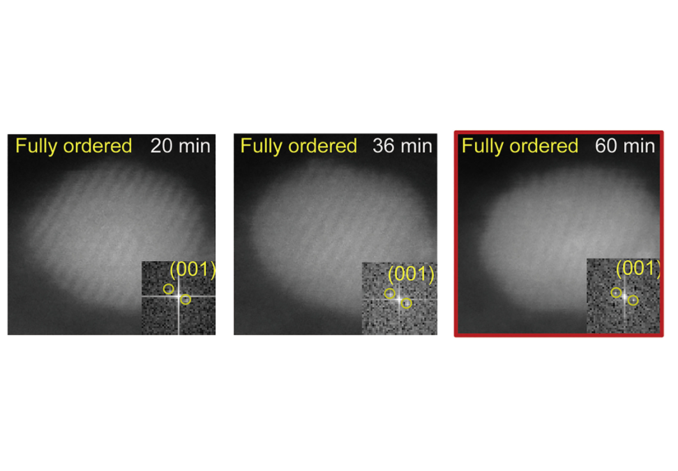 Multi-principal elemental intermetallic nanoparticles synthesized via a disorder-to-order transition